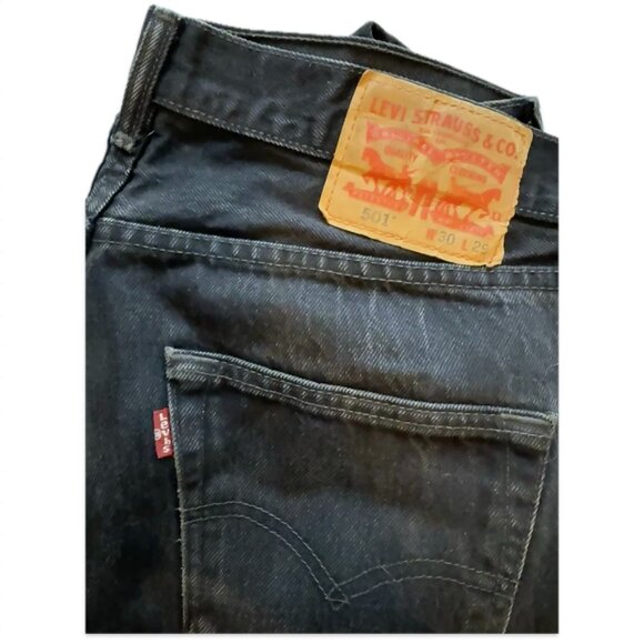 Levi's 501 Jeans, Washed Black, 30x29 - Picture 4 of 7